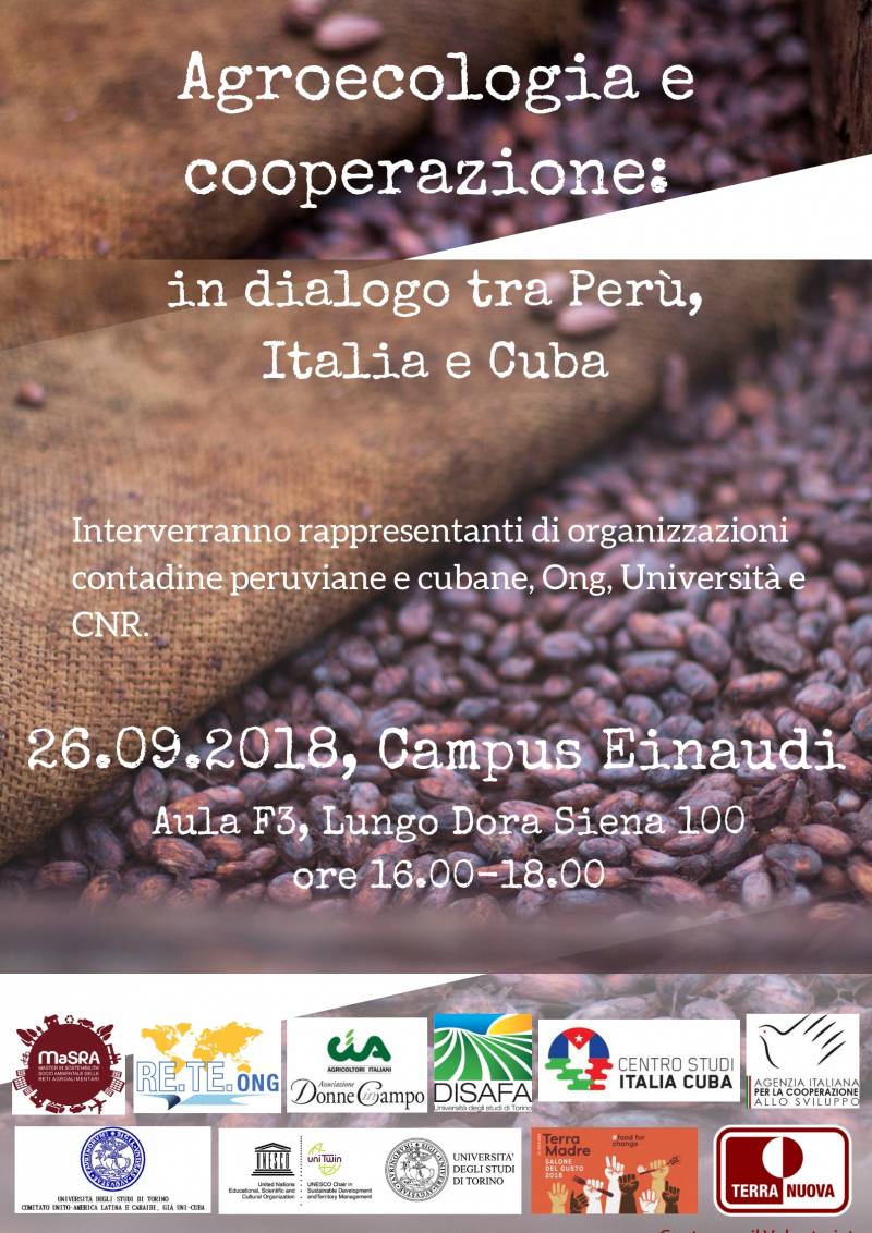 Agroecologia e cooperazione: dialogo tra Perù, Cuba e Italia