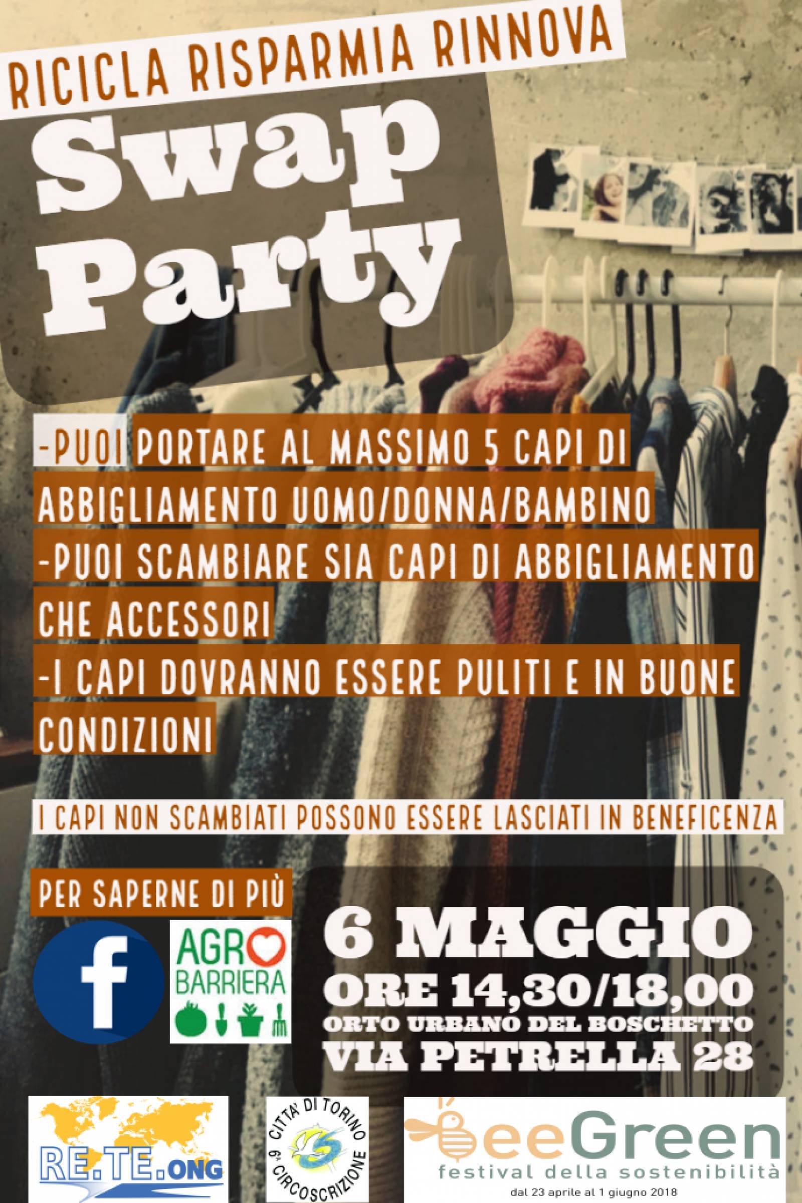swap party. mercatino dei vestiti e consumo critico